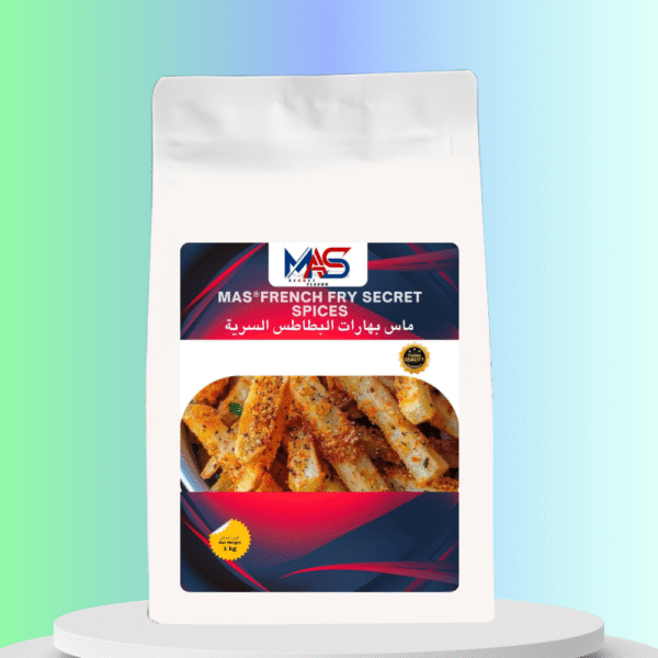 MAS Secret French Fry Spices pack with seasoned French fries, 1 kg.